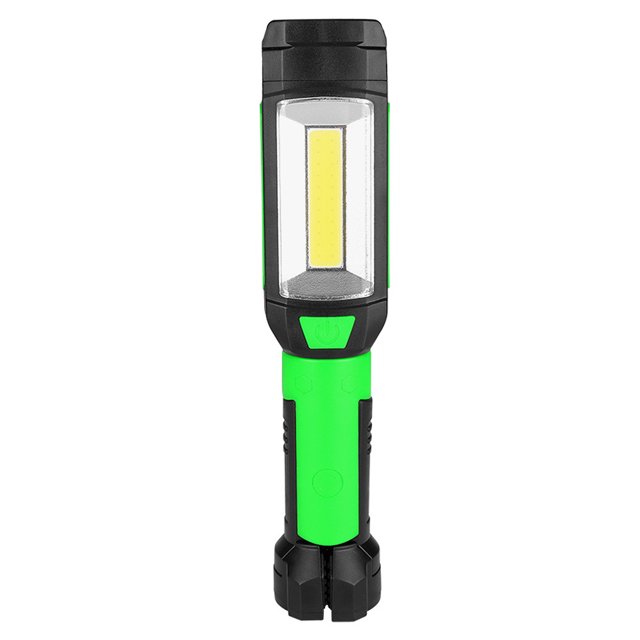COB 360 ° LED rotativo Linterna más brillante Multifuncional al aire libre 180 ° Rotación Rotación Clip de resorte 2do engranaje Brillo Lámparas de camping Yuarrent OD019813-00