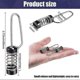 thumbnail image 2 of 10PCS Fishing Flag Clips Stainless Steel Marine Boat Flag Clips compatible with Halyards Outrigger Lines Antennas Flagpole Rope, 2 of 5