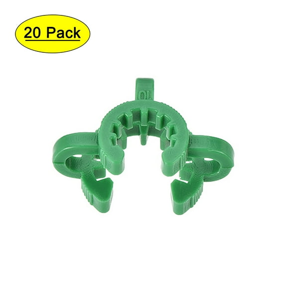 Uxcell Plastic Mounting Clamp Lab Joint Clip for 10/18 or 10/30 Glass Taper Joints Green 20 Pack