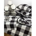 thumbnail image 2 of Buffalo Check Plaid Design Cotton Throw Pillow with Insert (20" Square Pillow, Black), 2 of 2