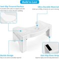 thumbnail image 3 of Foldable Anti-Slip Durable Squat Step Toilet Stool for Seniors (White) 1 Piece, 3 of 5