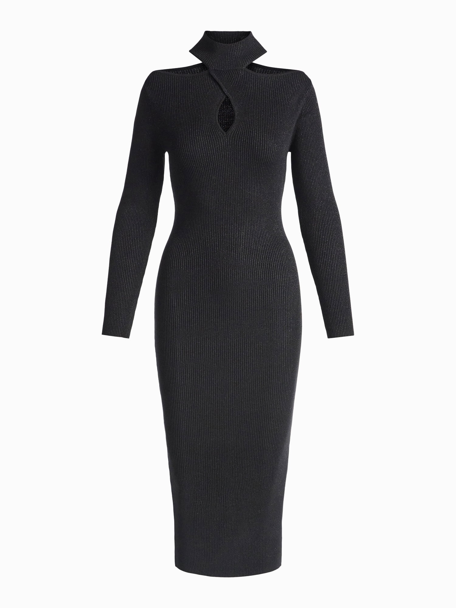 Sofia by Sofia Vergara Women's and Women's Plus Size Twist Front Sweater Dress, Mid Calf Length, Sizes XS-4X