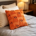 thumbnail image 7 of Gumesh Halloween Decor Throw Pillow Covers-18x18 Inches Ivory Cute Ghost Hugging Pumpkin, Plush Soft for Spooky Season & Cozy Fall Decor, 7 of 7