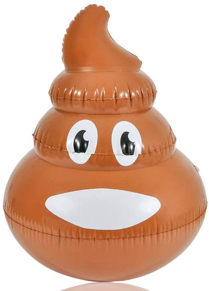 Emoji Poop Float Inflatable Brown Play Day 48x43 Kids Raft for sale online 