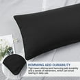 thumbnail image 5 of PiccoCasa Brushed Body Microfiber Zippered Pillowcase Black 20"x48", 5 of 7
