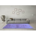 thumbnail image 3 of Ahgly Company Indoor Rectangle Abstract Blue Contemporary Area Rugs, 5' x 7', 3 of 4