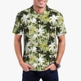 thumbnail image 2 of Balery Hawaii Palms Printed Men’s Short Sleeve Polo Shirt, Midweight Men's Shirt,Golf Polo shirts -3X-Large, 2 of 8