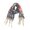 Navy, variant on Scarf for Women European And American Thickened Loop Yarn Coarse Fringe Leaf Wrap Gray Winter Scarf