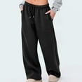 thumbnail image 2 of Sweatpants Women Baggy Wide Leg Low Rise Sweat Pants Y2k Athletic Pants for Women Loose Fit Comfy Pants, 2 of 7