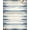 Blue Ivory Beige, Pattern 15, variant on ODIKA 8'x10' Washable Area Rug Durable, Non-Slip Starfish Ocean Nautical Wave Seashell Border Bathroom Coral Reef for Living Room, Under Sectional, Family