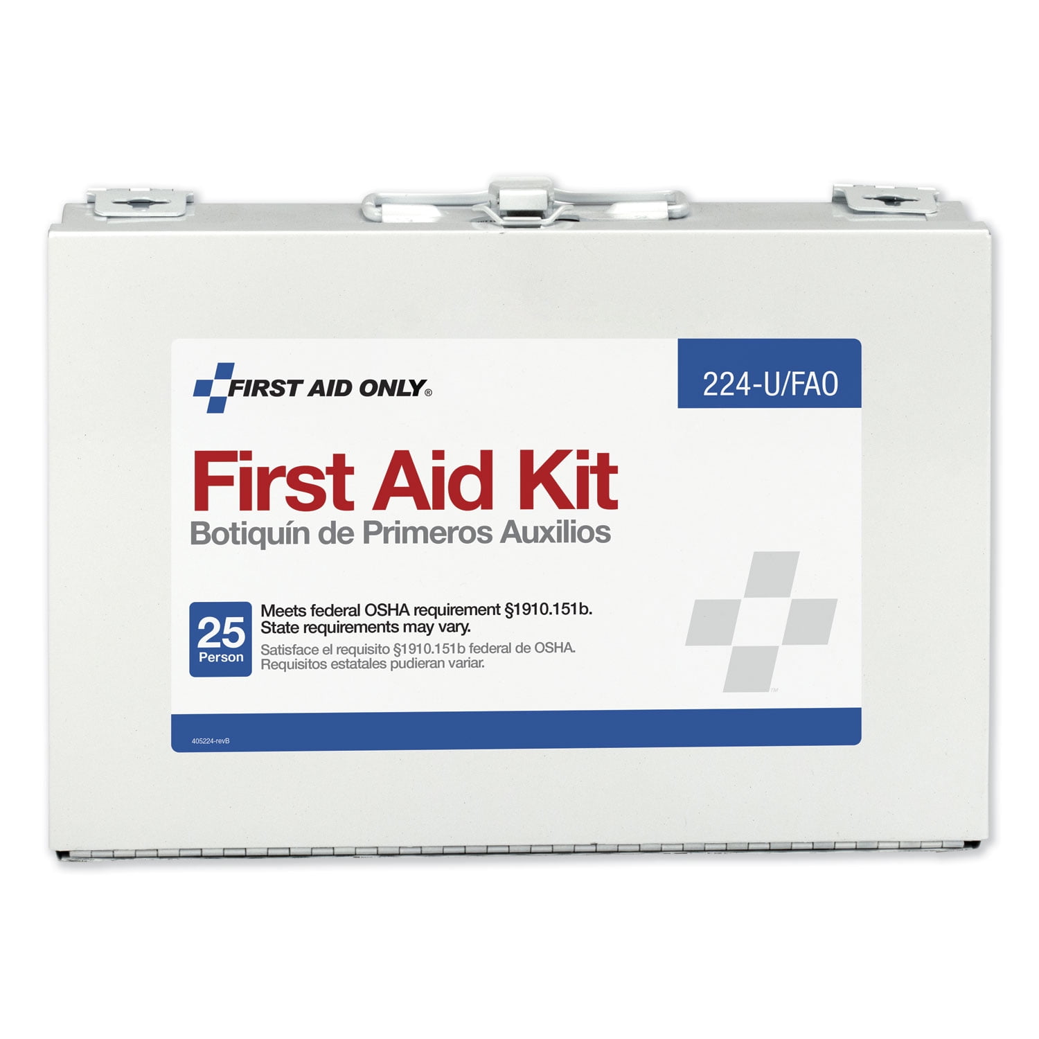 First Aid Only First Aid Kit for 25 People, 106-Pieces, OSHA Compliant, Metal Case -FAO224U