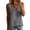 Gray, variant on Ziynglg Tops for Women Sleeveless V Neck Lace Trim Tops Fashion Casual Lightweight Tops Beach Vacation Tops