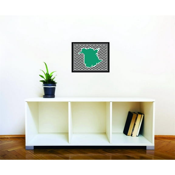 Do It Yourself Wall Decal Sticker New Brunswick Canada Canadian Providence Map Home Decor 16x26"