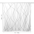 thumbnail image 2 of Blue Polyester Floral Shower Curtain  Modern Watercolor Pattern with 12 Hooks  72” x 72”, 2 of 10