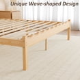 thumbnail image 5 of QFTIME 14 inch King Size Natural Bamboo Bed Frame with Headboard, Modern Minimalist Design, King Size Solid Foundation, No Box Spring Needed, 5 of 8