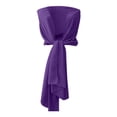 thumbnail image 4 of HJYCHN Elegant Summer Bridal Shawl Wrap Pure Color Rectangular Silk Scarf for Wedding Dress Party Evening formal Occasion Purple One Size, 4 of 4