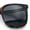 Tortoise - Black, variant on Womens XXL Oversized Inset Lens Large Coverage Horn Rim Plastic Sunglasses All Black