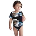 thumbnail image 3 of Daiia Cat Astronaut Printed Unisex-Baby Short Sleeve Onesies Bodysuits Baby Climbing Clothes Soft and Comfortable Romper with Expandable Shoulder Design-9M, 3 of 8