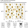 thumbnail image 3 of Rustic Yellow Sunflower Window Curtains Farmhouse Flower Rod Pocket Country Plant Floral Autumn Curtain Drapes Fall Curtains for Bedroom Living Room Treatment 2 Panels 42Wx63H Inch, 3 of 6