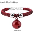 thumbnail image 4 of Collier Réglable pour Chat, Collier pour Animaux de Compagnie Collier en Nylon avec Chaîne d'Extension avec Cloche pour Petits Chiens et Animaux de Compagnie, Rouge, 4 of 9