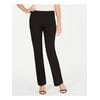 ANNE KLEIN Womens Black Zippered Tailored Evening Flare Pants 10