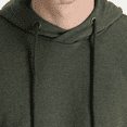 thumbnail image 3 of KIGILI Men's Hooded Oversized Sweatshirt with Pockets, Long Sleeve, REGULAR FIT, plain fabric pattern | 2xl - MIDDLE HAKI, 3 of 6