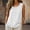 White, variant on Rvasteizo Tank Tops for Women Fashion Summer Linen Solid Round Neck Sleeveless Ribbed Ruched Light Ladies Daily Loose Relaxed Camisole Blouse