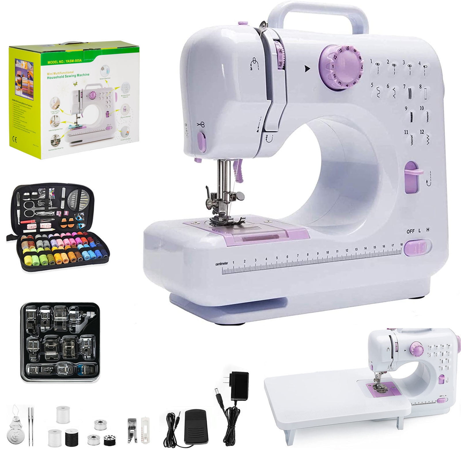 VIFERR Portable Sewing Machine, Mini Household Sewing Machine for