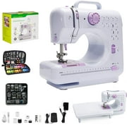 VIFERR Portable Sewing Machine, Mini Household Sewing Machine for Beginners Multifunctional Electric Crafting Machine 12 Built-in Stitches with 97PCS Sewing Kit