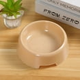thumbnail image 4 of Cat Bowl Dog Bowl Plastic Cat Pet Bowl Cat Drinking Bowl, 4 Pack Light coffee color*2+Yellow*2, 4 of 5