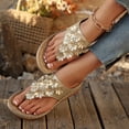 thumbnail image 5 of Comfortable Sandals for Women Ndbuld Women's Fashion Casual Spring And Summer Comfortable Solid Color Open Toe Thick Bottom Wedge Heel Slippers, 5 of 9