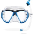 thumbnail image 1 of Kit de máscara y snorkel Cressi Big Eyes Seal Dry Azul, 1 of 7