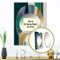 thumbnail image 3 of Designart "Expressive Artistry in Bold Strokes II" Modern Mirror Wall Decor - Modern Green Abstract Hallway Wall Mirror Art - 32" x 24" Inch, 3 of 5