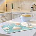 thumbnail image 6 of Seastar Seashells Dish Drying Mat Microfiber Kitchen Pad Large Counter Absorbent Dish Mats Drainer Rack 18"x24", 6 of 7