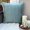 Dull Blue, variant on Euro Sham Pillow, Cream European Sham Covers 26x26 inch (65x65 cm), Suede Euro Size Pillow Shams, Solid Color, Pintucks, Textured, Striped, Modern European - Cream Love Tune