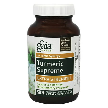 Gaia Herbs Gaia SystemSupport Turmeric Supreme, 120 (Best Turmeric For Inflammation)