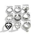 thumbnail image 5 of WINDLAND 9 Pieces Thorn Inspired Rings Set for Women and Men Punk Grunge Fashion, 5 of 12
