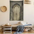 thumbnail image 2 of Antique Moroccan Decor Gate Door Image Royal Pattern Style Wall Hanging Tapestry, 2 of 5