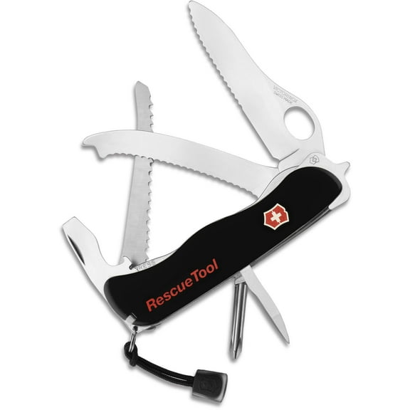 Victorinox Rescue Tool 13 Function Black Pocket Knife with Pouch