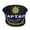 Black, variant on Fashionable Captain Hat For Men And Women Adjustable Fit Most Head Polyester Cosplay Hat For Long Wear