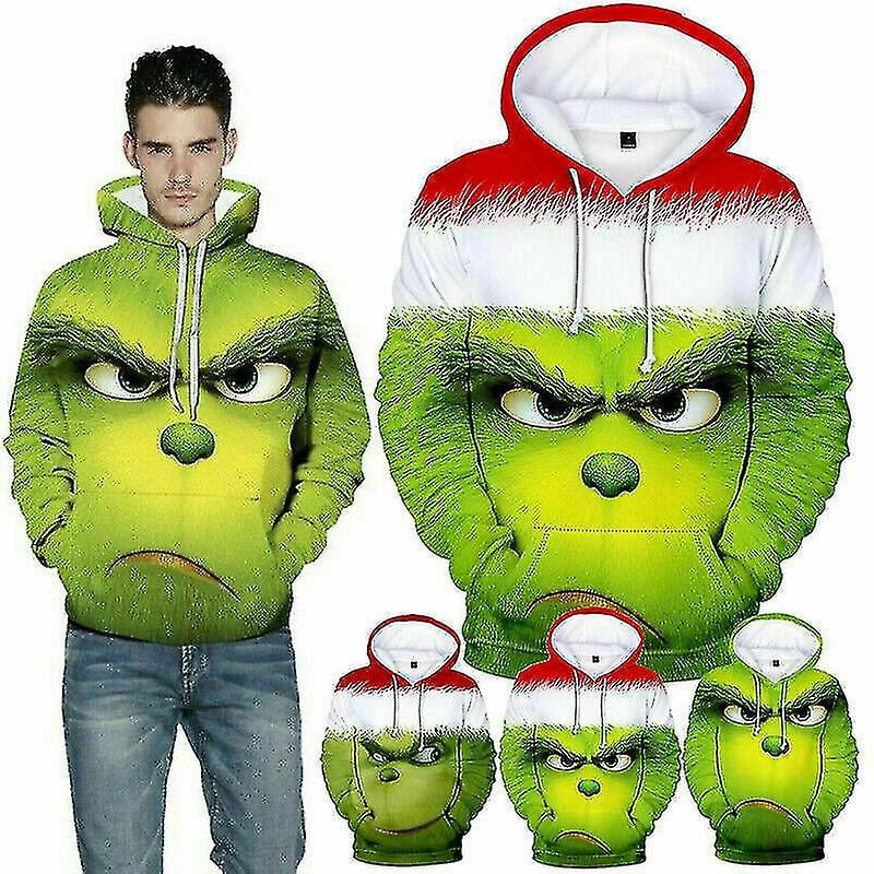 3d Grinch Hoodie Men Women Casual Hooded Pullover Sweatshirt Friends Xmas  Gift - Walmart.ca