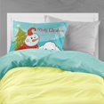 thumbnail image 2 of Carolines Treasures BB1877PILLOWCASE Snowman with White Poodle Fabric Standard Pillowcase Standard multicolor, 2 of 2