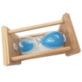 thumbnail image 3 of Reloj de arena Sunnimix madera cuadrada 15 minutos temporizador herramienta de cocina niño azul, 3 of 4