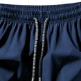 thumbnail image 3 of DPTALR George Men's Swim Trunks Quick Dry Bathing Suit Beach Board Shorts for Men with Pockets #Navy Big and Tall Men M, 3 of 4