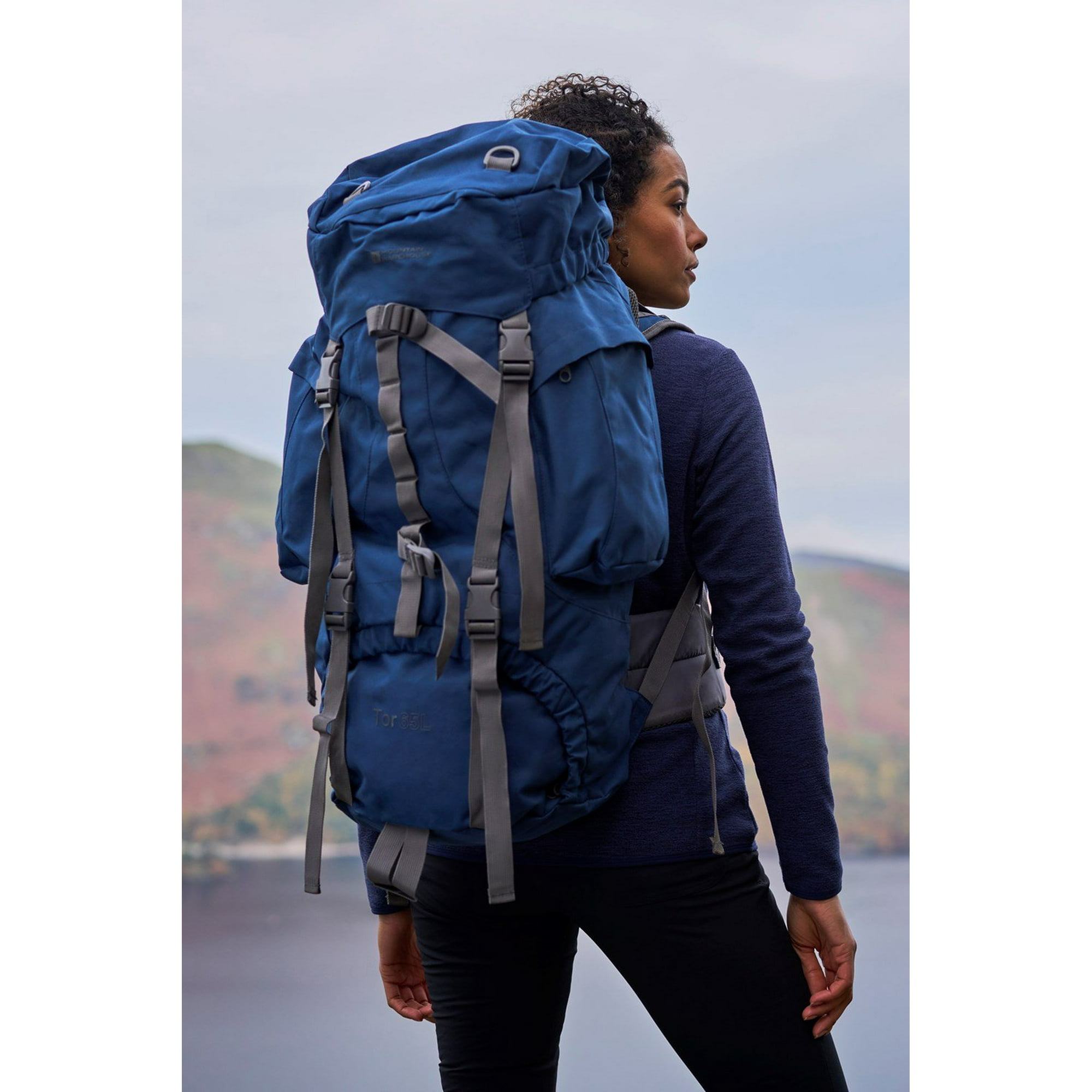 Mountain Warehouse Blue Tor 65L Rucksack one Adult