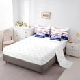 thumbnail image 4 of Erosebridal 7-Pcs Football Bedding Set, Twin Size Comforter Set with Sheets and Pillowcase, 7-Pcs Soft Lightweight Bed in a Bag,American Football Bed Set, Rugby(Buffalo), 4 of 5