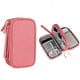 thumbnail image 1 of Bolsa de Almacenamiento PortáTil de Dos Niveles para Productos Digitales: Organizador de Viaje para Cables USB, Auriculares y Accesorios, Color Rosa, 1 of 5