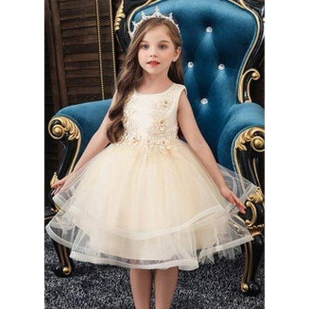 Little Girls Princess Dress Wedding Flower Girl Dress School Dance