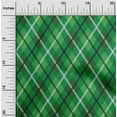 thumbnail image 2 of oneOone Cotton Silk Green Fabric Check Dress Material Fabric Print Fabric By The Yard 42 Inch Wide, 2 of 4