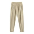 thumbnail image 2 of AherBiu Womens Golf Pants High Waisted Stretch Quick Drying Lightweight Outdoor Hiking Running Pants with Zip Pockets, 2 of 5